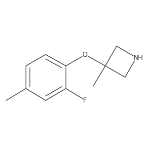 3-(2-Fluoro-4-methylphenoxy)-3-methylazetidine结构式