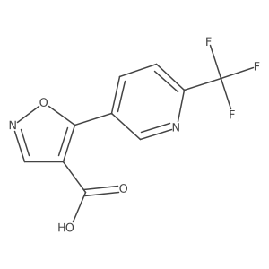 5-[6-(Trifluoromethyl)pyridin-3-yl]-1,2-oxazole-4-carboxylic acid Structure