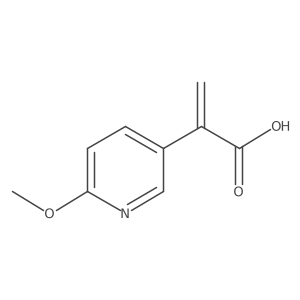 2-(6-Methoxypyridin-3-yl)prop-2-enoic acid Structure