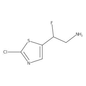 2-(2-Chloro-1,3-thiazol-5-yl)-2-fluoroethan-1-amine Structure