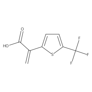 2-[5-(Trifluoromethyl)thiophen-2-yl]prop-2-enoic acid Structure
