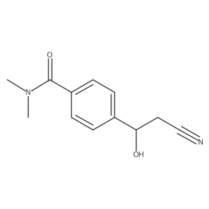 4-(2-cyano-1-hydroxyethyl)-N,N-dimethylbenzamide结构式