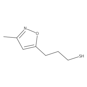 3-(3-Methyl-1,2-oxazol-5-yl)propane-1-thiol结构式