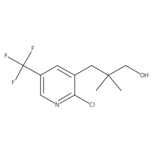 3-[2-Chloro-5-(trifluoromethyl)pyridin-3-yl]-2,2-dimethylpropan-1-ol结构式