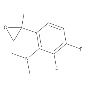 2,3-difluoro-N,N-dimethyl-6-(2-methyloxiran-2-yl)aniline Structure