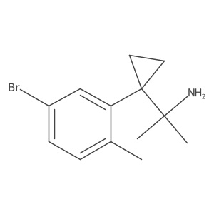 2-[1-(5-Bromo-2-methylphenyl)cyclopropyl]propan-2-amine Structure