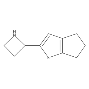 2-{4H,5H,6H-cyclopenta[b]thiophen-2-yl}azetidine Structure