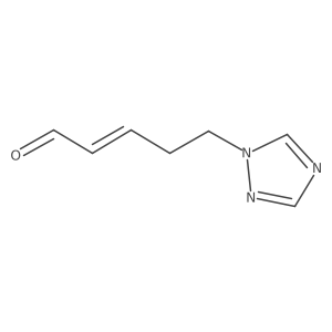 5-(1H-1,2,4-triazol-1-yl)pent-2-enal结构式