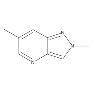 2,6-Dimethyl-2H-pyrazolo[4,3-b]pyridine结构式