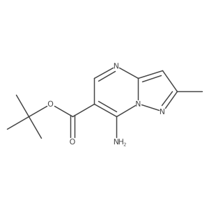 Tert-butyl 7-amino-2-methylpyrazolo[1,5-a]pyrimidine-6-carboxylate结构式