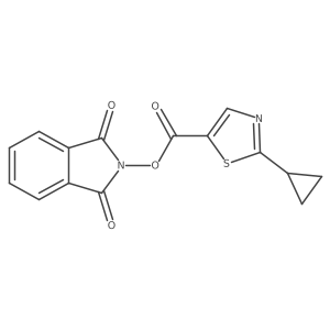 1,3-dioxo-2,3-dihydro-1H-isoindol-2-yl 2-cyclopropyl-1,3-thiazole-5-carboxylate Structure
