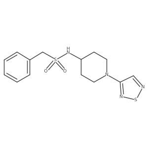 1-phenyl-N-[1-(1,2,5-thiadiazol-3-yl)piperidin-4-yl]methanesulfonamide Structure