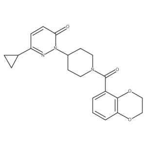 6-Cyclopropyl-2-[1-(2,3-dihydro-1,4-benzodioxine-5-carbonyl)piperidin-4-yl]-2,3-dihydropyridazin-3-one Structure