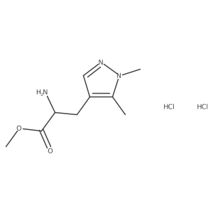 Methyl 2-amino-3-(1,5-dimethylpyrazol-4-yl)propanoate;dihydrochloride结构式