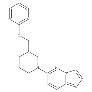 2-[(1-{[1,2,4]Triazolo[4,3-b]pyridazin-6-yl}piperidin-3-yl)methoxy]pyrimidine结构式