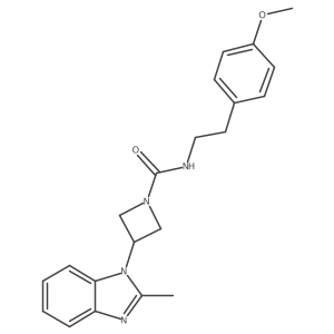N-[2-(4-methoxyphenyl)ethyl]-3-(2-methyl-1H-1,3-benzodiazol-1-yl)azetidine-1-carboxamide Structure