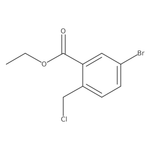 Ethyl 5-bromo-2-(chloromethyl)benzoate结构式