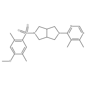 4-[5-(4-Methoxy-2,5-dimethylbenzenesulfonyl)-octahydropyrrolo[3,4-c]pyrrol-2-yl]-5,6-dimethylpyrimidine Structure