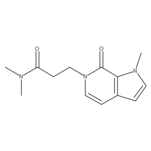N,N-dimethyl-3-{1-methyl-7-oxo-1H,6H,7H-pyrrolo[2,3-c]pyridin-6-yl}propanamide Structure
