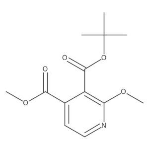 Methyl 3-(tert-butoxycarbonyl)-2-methoxyisonicotinate结构式