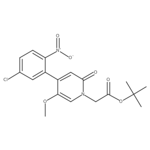 4-(5-Chloro-2-nitrophenyl)-5-methoxy-2-oxo-1(2h)-pyridineacetic acid 1,1-dimethylethyl ester Structure