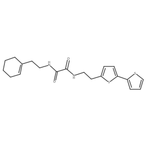 N-(2-{[2,2'-bithiophene]-5-yl}ethyl)-N'-[2-(cyclohex-1-en-1-yl)ethyl]ethanediamide Structure