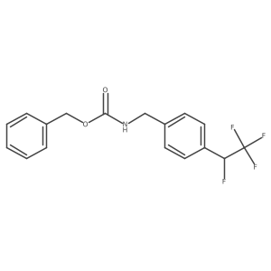 benzyl N-{[4-(1,2,2,2-tetrafluoroethyl)phenyl]methyl}carbamate结构式