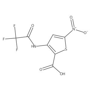5-Nitro-3-(2,2,2-trifluoroacetamido)thiophene-2-carboxylic acid Structure