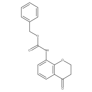 benzyl N-(4-oxo-3,4-dihydro-2H-1-benzopyran-8-yl)carbamate结构式