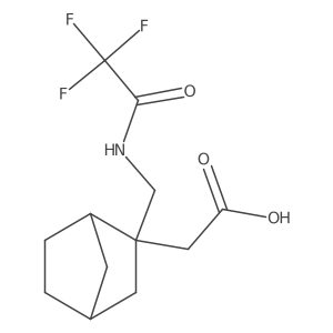 2-{2-[(2,2,2-Trifluoroacetamido)methyl]bicyclo[2.2.1]heptan-2-yl}acetic acid Structure