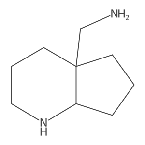 {octahydro-1H-cyclopenta[b]pyridin-4a-yl}methanamine结构式