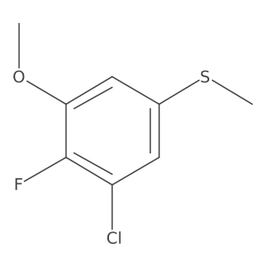 (3-Chloro-4-fluoro-5-methoxyphenyl)(methyl)sulfane Structure