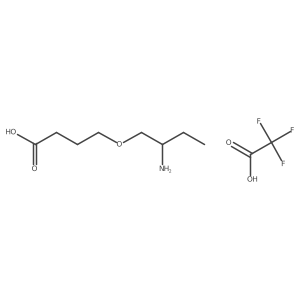 4-(2-Aminobutoxy)butanoicacid,trifluoroaceticacid Structure