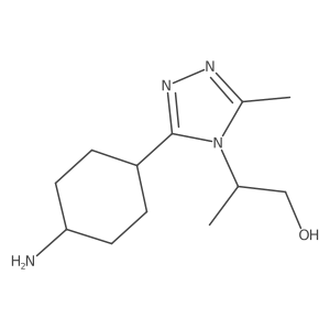 2-(3-(4-Aminocyclohexyl)-5-methyl-4H-1,2,4-triazol-4-yl)propan-1-ol结构式