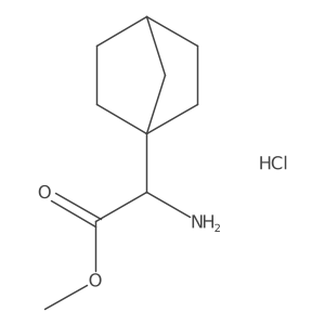 Methyl 2-amino-2-{bicyclo[2.2.1]heptan-1-yl}acetate hydrochloride结构式