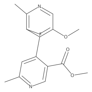 Methyl 3'-fluoro-5'-methoxy-2',6-dimethyl[4,4'-bipyridine]-3-carboxylate Structure