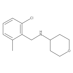 N-(2-Chloro-6-methylbenzyl)tetrahydro-2H-pyran-4-amine结构式