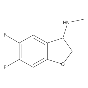 (S)-5,6-Difluoro-N-methyl-2,3-dihydrobenzofuran-3-amine结构式