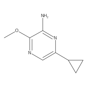 6-Cyclopropyl-3-methoxy-2-pyrazinamine结构式