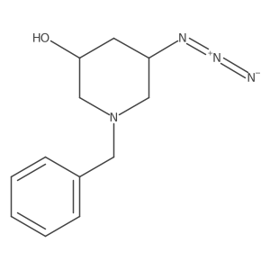 (3R,5R)-5-azido-1-benzyl-piperidin-3-ol结构式