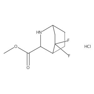 Methyl 5,5-difluoro-2-azabicyclo[2.2.2]octane-3-carboxylate;hydrochloride结构式