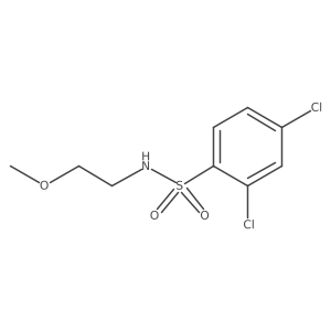 2,4-dichloro-N-(2-methoxyethyl)benzenesulfonamide结构式