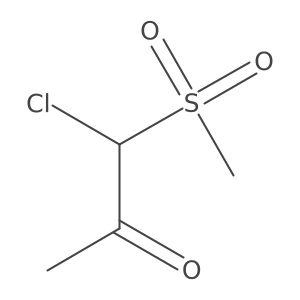 1-Chloro-1-methanesulfonyl-propan-2-one Structure