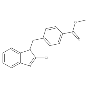 Methyl 4-((2-chloro-1H-benzo[d]imidazol-1-yl)methyl)benzoate Structure