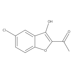 1-(5-Chloro-3-hydroxy-2-benzofuranyl)ethanone Structure