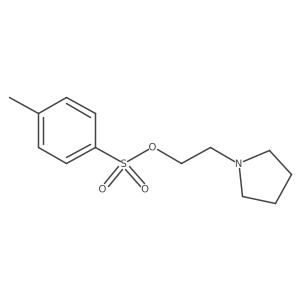 2-(Pyrrolidin-1-yl)ethyl 4-methylbenzene-1-sulfonate结构式