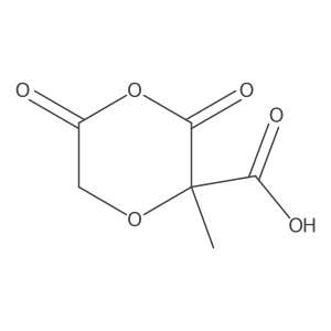 2-Methyl-3,5-dioxo-1,4-dioxane-2-carboxylic acid结构式