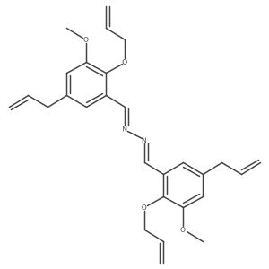 3-Methoxy-5-(2-propen-1-yl)-2-(2-propen-1-yloxy)benzaldehyde 2-[[3-methoxy-5-(2-propen-1-yl)-2-(2-propen-1-yloxy)phenyl]methylene]hydrazone结构式
