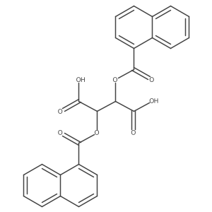 (2S,3S)-2,3-Bis[(1-naphthalenylcarbonyl)oxy]butanedioic acid Structure