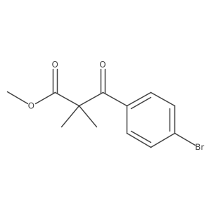 Methyl 4-bromo-I+/-,I+/--dimethyl-I(2)-oxobenzenepropanoate结构式